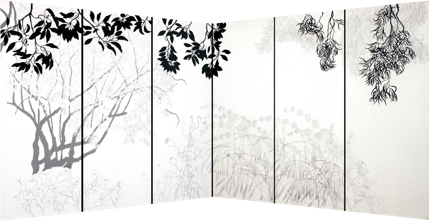 composite Pomegranate - Eucalyptus/Salvia Wall